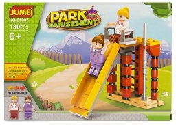 Klocki Jumei PARK ROZRYWKI 130 elementów, 25 x 18 cm