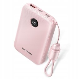 Powerbank Vention 10000mAh Różowy 