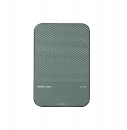 Native Union (Re)Classic Qi2 Power Bank - magnetyczny powerbank 5000 mAh kompatybilny z MagSafe i Qi2, kabel USB-C - USB-C 15 cm w zestawie (slate green)