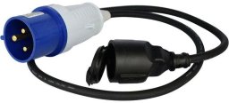 PLATINET EV CEE PLUG AND ANGLE CEE SOCKET WITH SCHUKO EXTENSION CORD 1.5M [46282]