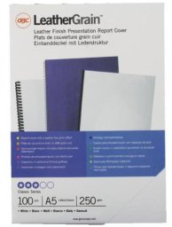 GBC Ok� do bin GBC LeatherGrain A5 bia�