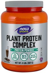 NOW Foods - Plant Protein Complex, Chocolate Mocha, Proszek, 907g