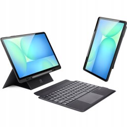 DUX DUCIS Case DK Foldable with Wireless Keyboard For SAMSUNG Tab S10 FE Plus, Black