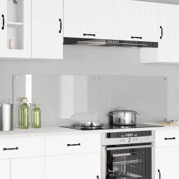 Płyta grzewcza vidaXL Przód kuchenny przezroczysty 90 x 50 x 0.8 cm szkło hartowane