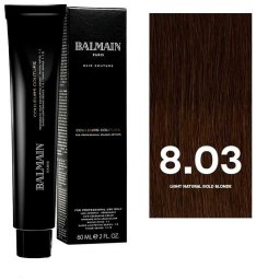 Balmain Professionnel, Couleurs Couture, Permanent Hair Dye, 8.03 Light Natural Gold Blonde, 60 ml For Women