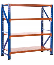 Regał magazynowy FIUGGI Metal 200 cm 60 cm Pomarańczowy