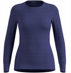 Bielizna termoaktywna z długim rękawem Odlo BL TOP crew neck l/s ACTIVE WARM roz. S Niebieska