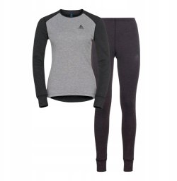 Komplet bielizny damskiej Odlo Set ACTIVE WARM ECO Special Set roz. M Szary