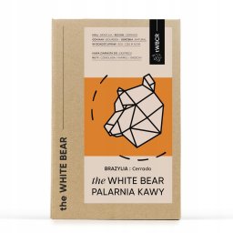 Kawa ziarnista The White Bear Brazylia Santos 1kg