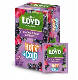 Loyd Herbata owocowa LOYD Hot&Cold - Porzeczka i hibiskus 15x2g