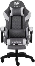 Fotel Infini Fotel Gamingowy z podnóżkiem Core Dark Gray