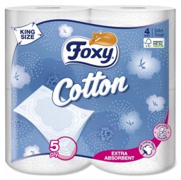 FOXY PAPIER TOALET  A`4  COTTON /14/ 5 WARSTW&