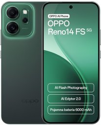 Oppo Reno14 FS 5G Dual Sim 12GB RAM 512GB - Luminous Green