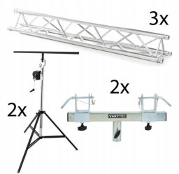 Zestaw Stairville Wind Up DJ III 2x statyw + 3x trawers 2m + 2x adapter