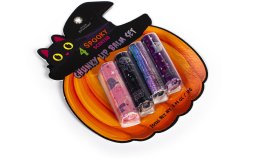 SIMPLE PLEASURES chunky lip balms set Pumpkin with witch's hat, 4 pcs., Y81198-32151