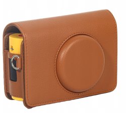 Pokrowiec LoveInstant Futerał Etui Pokrowiec Case na Aparat do Kodak Mini Shot 2 / Era MS200 / MS 200 / Brązowy
