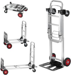 Wózek transportowy magazynowy składany aluminiowy 181 kg