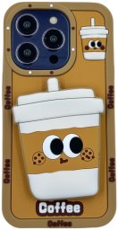 ETUI CASE 3D COFFEE Z PODSTAWKĄ IPHONE 14