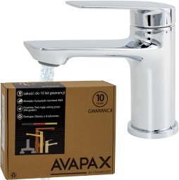 Bateria umywalkowa Avapax Trixan stojąca chrom (ABTR111111)