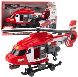LeanToys Helikopter ratunkowy akcesoria światło dźwięk 1:16