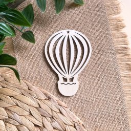 Drewniany balon, wys. 15 cm