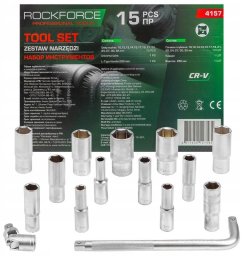 Zestaw narzędzi 15el. (6-kątncyh) (10-32mm)