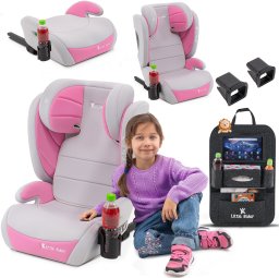 Fotelik samochodowy Stabilus FOTELIK SAMOCHODOWY MODEL BIANCA SZARO-RÓŻOWY R129 100-150 CM ISOFIX