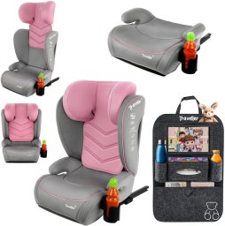 Fotelik samochodowy Cybex FOTELIK SAMOCHODOWY TRAVELLER Szaro-różowy Z ISOFIX KK