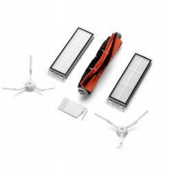 JETtools Zestaw Akcesoria Roborock S5 S50 S55 Xiaomi Mi Robot 3x Szczotka 2x Filtr / An505as