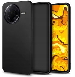 Hello Case Etui do Xiaomi Poco F7 Pro (Czarne, Matowe, Obudowa Slim, Silikon, Plecki)