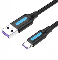Kabel USB Vention USB-C - USB-A 1.5 m Czarny (CORBG)