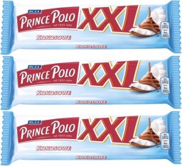 Prince Polo XXL Kruchy wafelek kokos 50 g x 3 sztuk