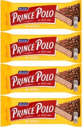 Prince Polo Classic Kruchy wafelek z kremem kakaowym oblany czekoladą 35 g x 4 sztuk