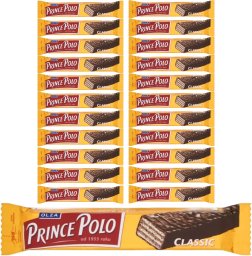 Prince Polo Classic Kruchy wafelek z kremem kakaowym oblany czekoladą 17,5 g x 24 sztuk