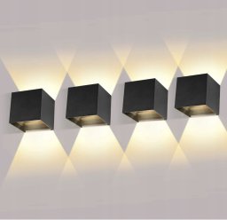 Lampa wisząca Lenovo Ledmo 4 sztuki lamp ściennych LED do wewnątrz/na zewnątrz 12W 2700-3000K