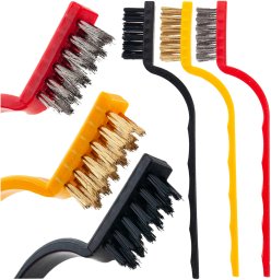 TG77582 ZESTAW SZCZOTEK DRUCIANYCH SZCZOTKI STALOWA NYLONOWA MOSIĘŻNA 3 SZTUKI