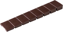Haushalt WEDGE FURNI LEVEL 8X20X100MM BROWN 8PCS