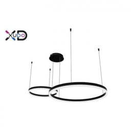 Żyrandol LED Mundo 40/60cm 36W czarny 3CCT pilot