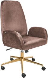 Krzesło biurowe Beliani Clare Brązowe