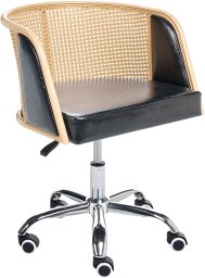 Krzesło biurowe Beliani Krzesło obrotowe ELKHART Czarny