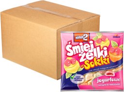 Nimm2 nimm2 Śmiejżelki Sokki jogurtowe Żelki owocowe wzbogacone witaminami 90 g x 24 sztuk