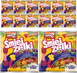 nimm2 Śmiejżelki Dżunglaki Żelki owocowe wzbogacone witaminami 90 g x 12 sztuk