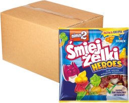 nimm2 Śmiejżelki Heroes Żelki owocowe wzbogacone witaminami 90 g x 24 sztuk