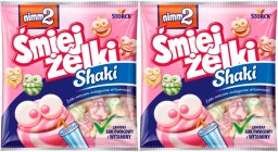 nimm2 Śmiejżelki Shaki Żelki owocowe wzbogacone witaminami 90 g x 2 sztuk