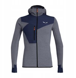 Bluza puez 2 dry ls hood full zip tee-navy blazer-0910-50 (l) SALEWA