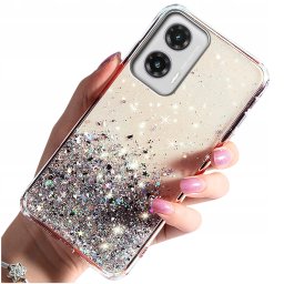 krainaGSM Etui do Motorola Moto G35 5G | ETUI BROKATOWE PLECKI + SZKŁO OCHRONNE 9H