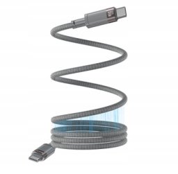 Kabel USB Pan i Pani Gadżet USB-C - USB-C 1 m Szary (CA172C)