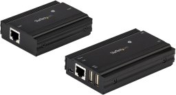 Stacja/replikator StarTech .com 4 Port USB 2.0 Extender-Hub przez pojedynczy kabel CAT5e/CAT6 Ethernet (RJ45) - 100 m - USB Extender Hub Adapter - obudowa metalowa - Zewnętrzne zasilanie - 480 Mbit/s (USB2004EXT100) - Rozszerzenie USB - USB 2.0 - przez CA