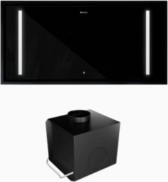 Okap kuchenny GLOBALO ZENARA 100.1 Black + Turbina TW 2.1 one size