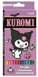 Kredki ołówkowe trójkątne Kuromi 12 kolorów
